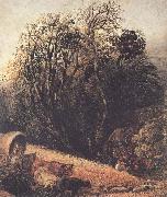 Samuel Palmer A Cornfield Bordered by Trees oil painting reproduction